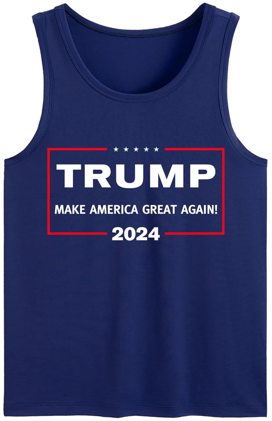 GunShowTees Make America Great Again Trump 2024 MAGA Tank Top Small Tank Top