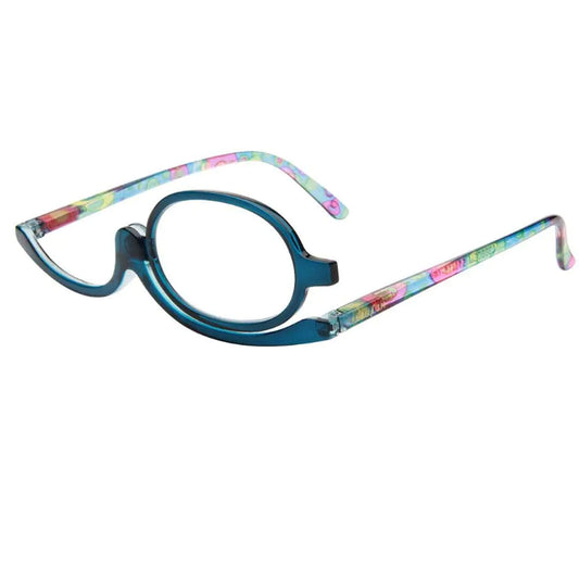 U Scinan Universal Presbyopic Glasses Flip-up Lens Make up Glasses Folding Magnifying Reading Eyeglasses+1.5