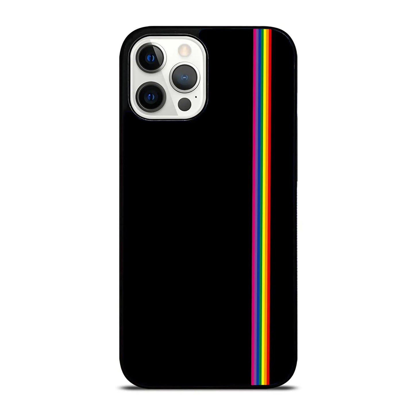 Fine Subtle Gay Pride LGBT Case - Compatible with MagSafe 14 Pro - Durable Non-Slip TPU Rubber Shockproof Slim Case (Compatible with MagSafe 14 Pro) Black