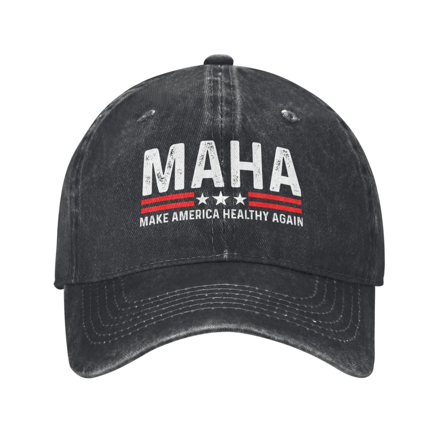 Zuriohalk Maha Make America Healthy Again Hat for Women Funny Dad Hats Funny Birthday Gifts for Women Black